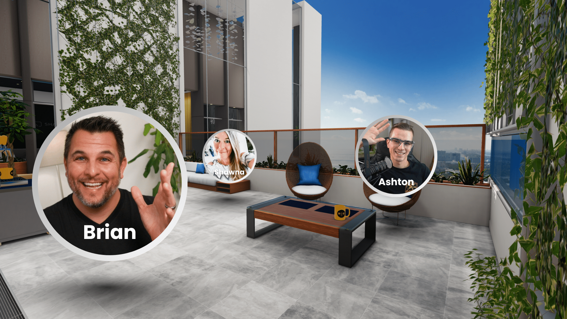 Stay Human Balcony - 3D Office Space